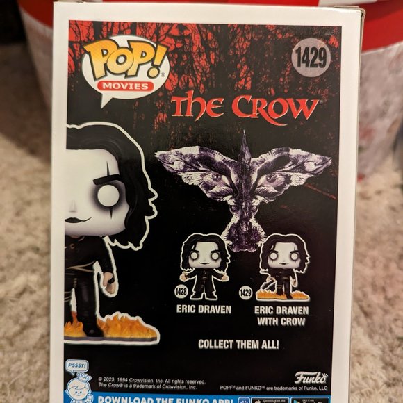 Funko Pop! #1429 Eric Draven The Crow - Glow In The Dark Hot Topic Exclusive! - Picture 3 of 8